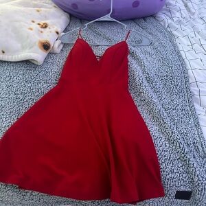 City studio red dress size 3